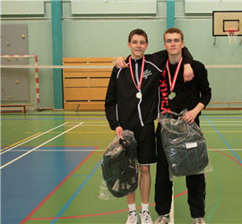 Philip Stoklund og Nikolaj Appel  Klubmestre Double A-række sæson 2010/2011